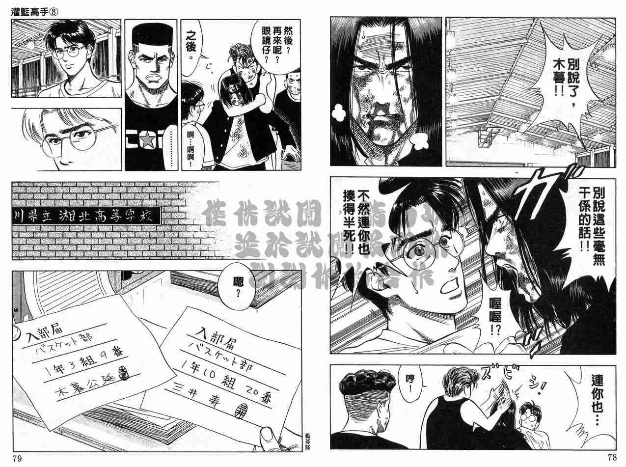 《灌篮高手》漫画 灌蓝高手08卷