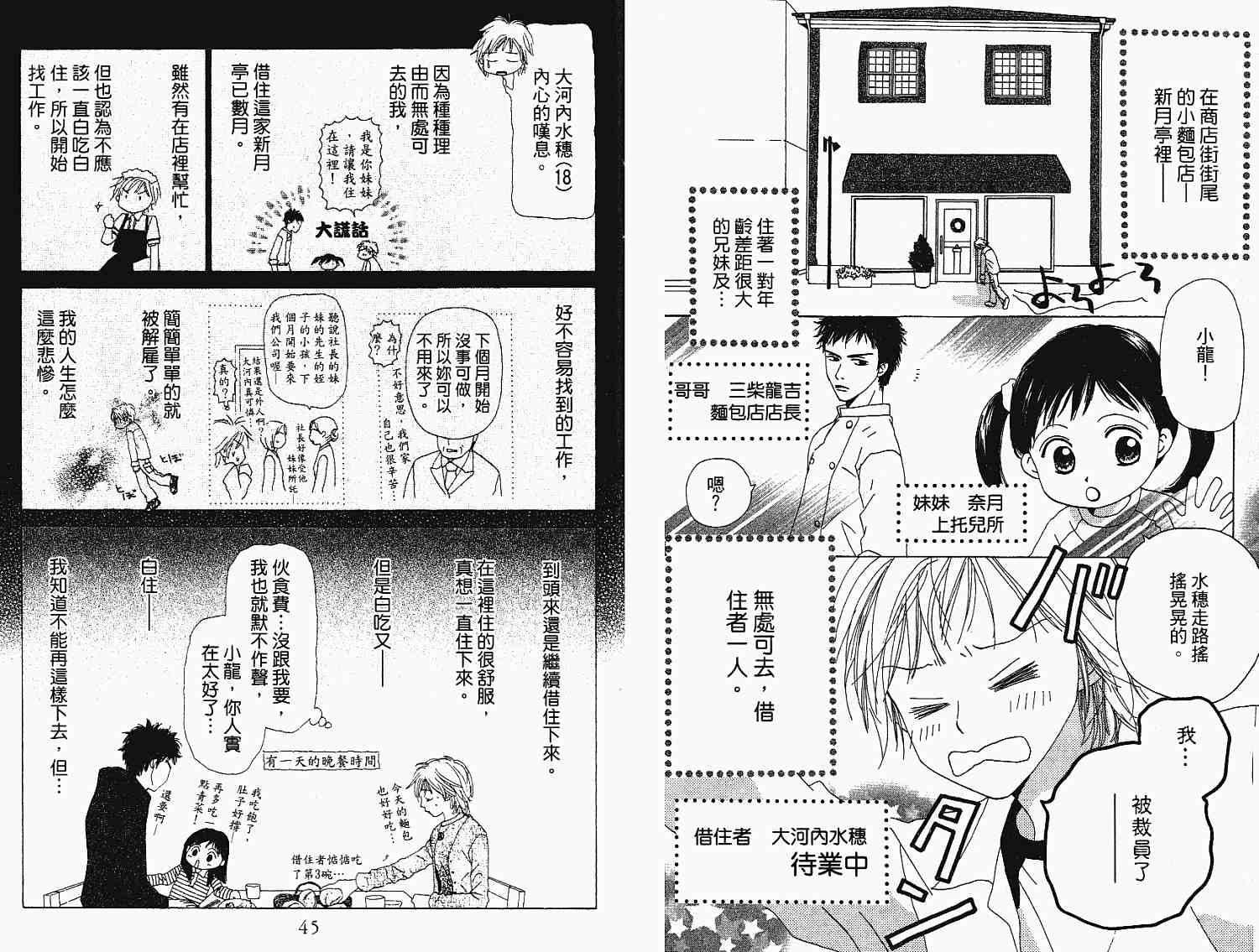 《新月面包屋》漫画 01卷