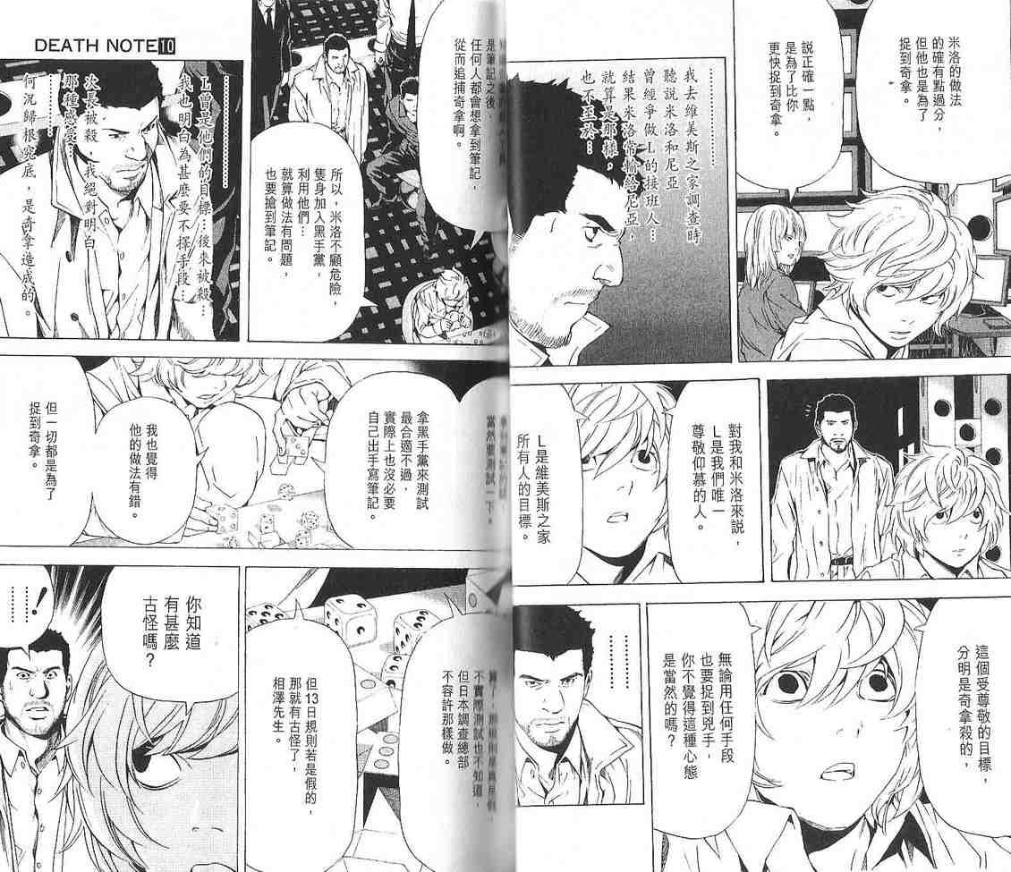 《DEATH NOTE》漫画 死亡笔记10卷