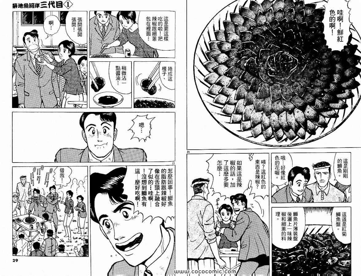 《筑地鱼河岸三代目》漫画 三代目 01卷