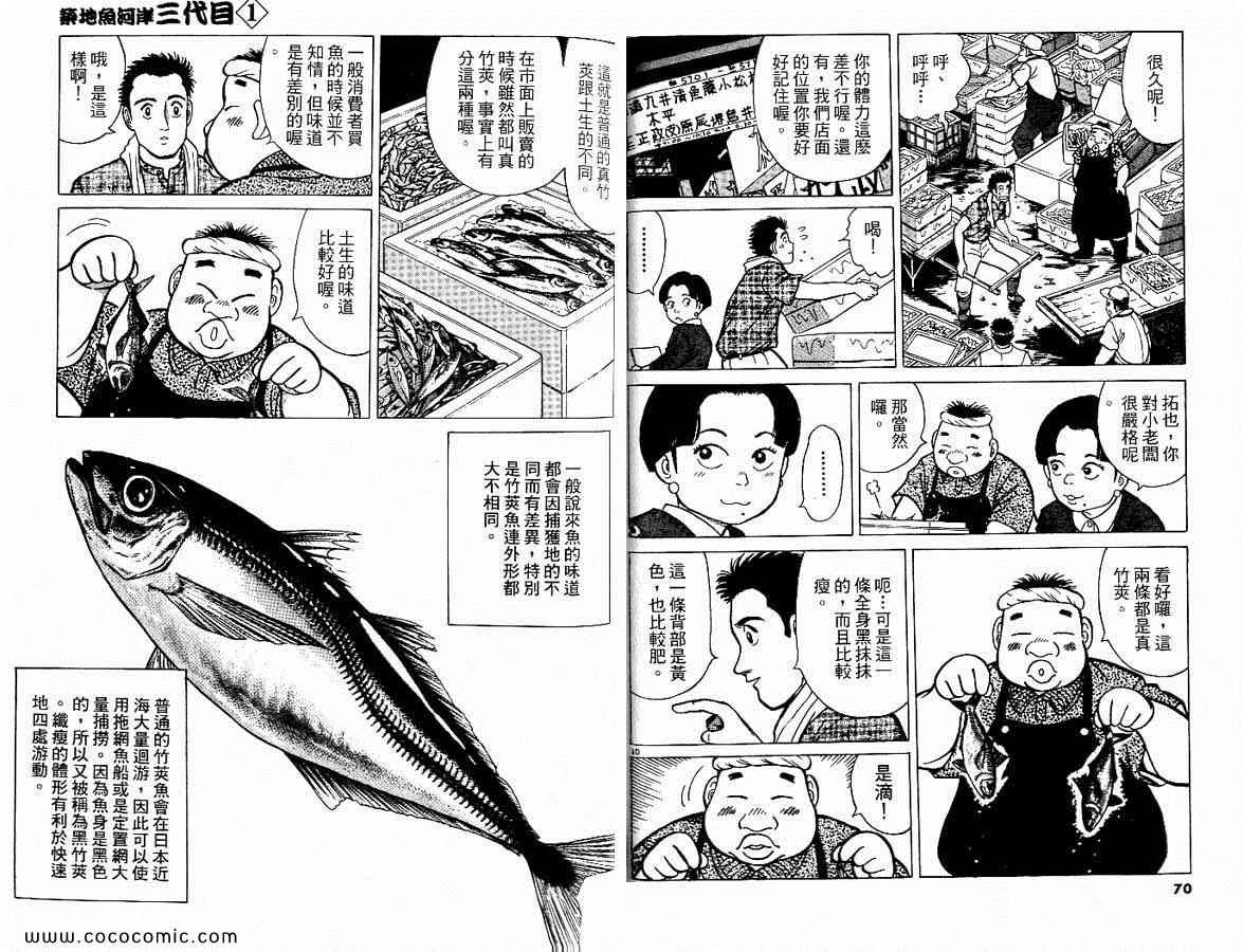 《筑地鱼河岸三代目》漫画 三代目 01卷