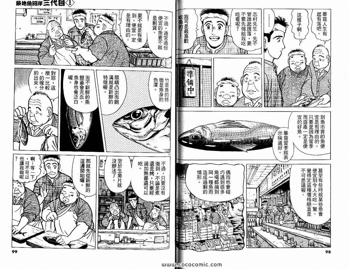 《筑地鱼河岸三代目》漫画 三代目 01卷