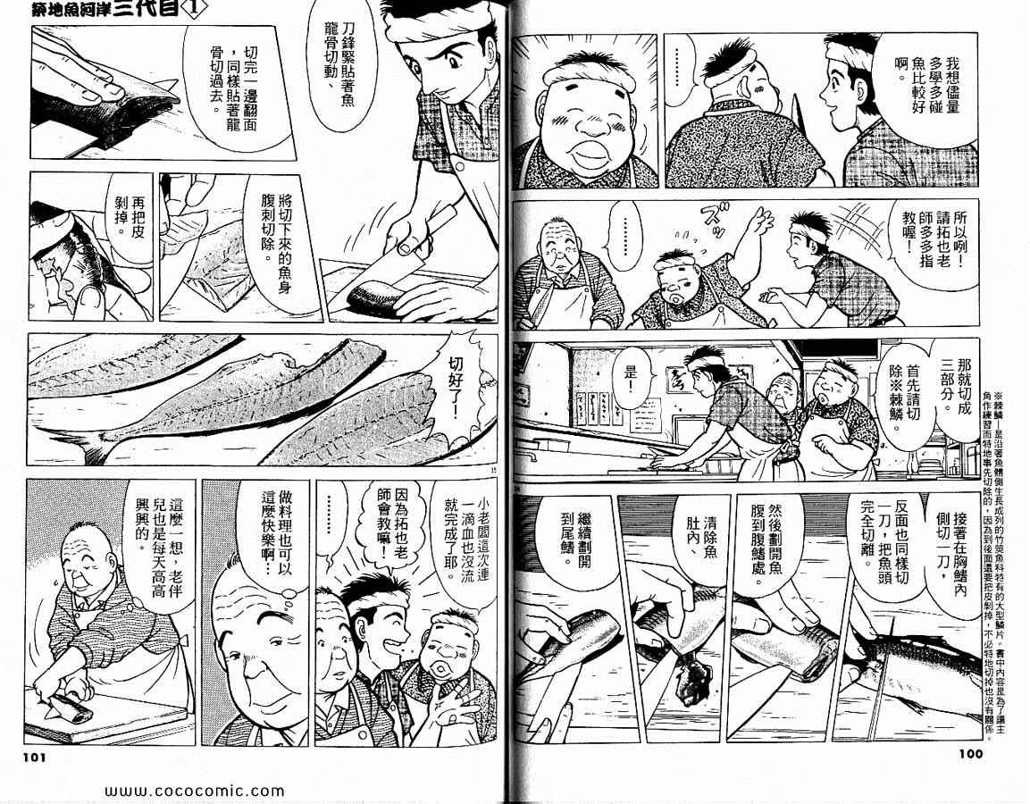 《筑地鱼河岸三代目》漫画 三代目 01卷