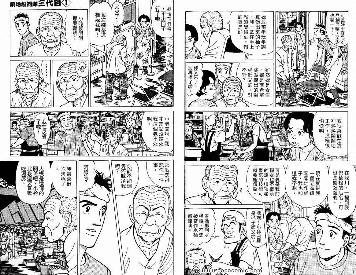 《筑地鱼河岸三代目》漫画 三代目 01卷