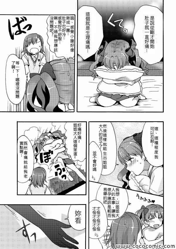 《电磁炮百合同人》漫画 白井同学与初经的故事