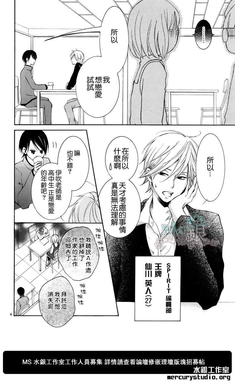 《染上蜜糖的笔尖》漫画 蜜糖的笔尖 001集