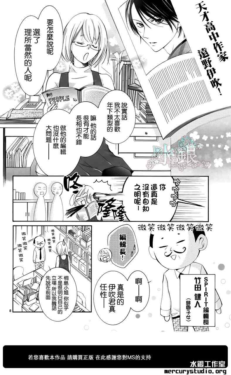 《染上蜜糖的笔尖》漫画 蜜糖的笔尖 001集