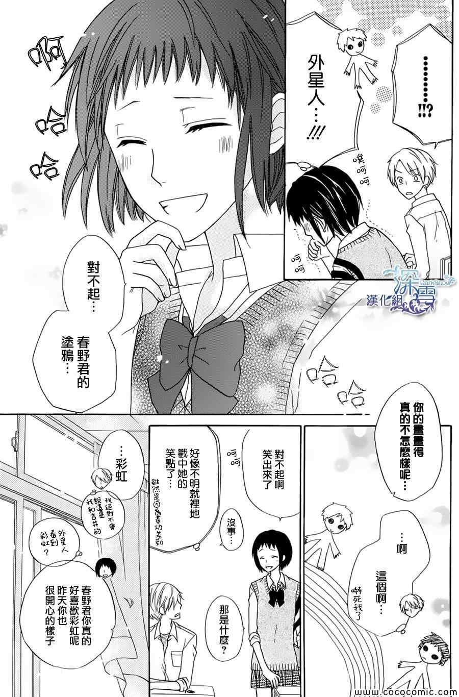 《虹色友达日记》漫画 001集