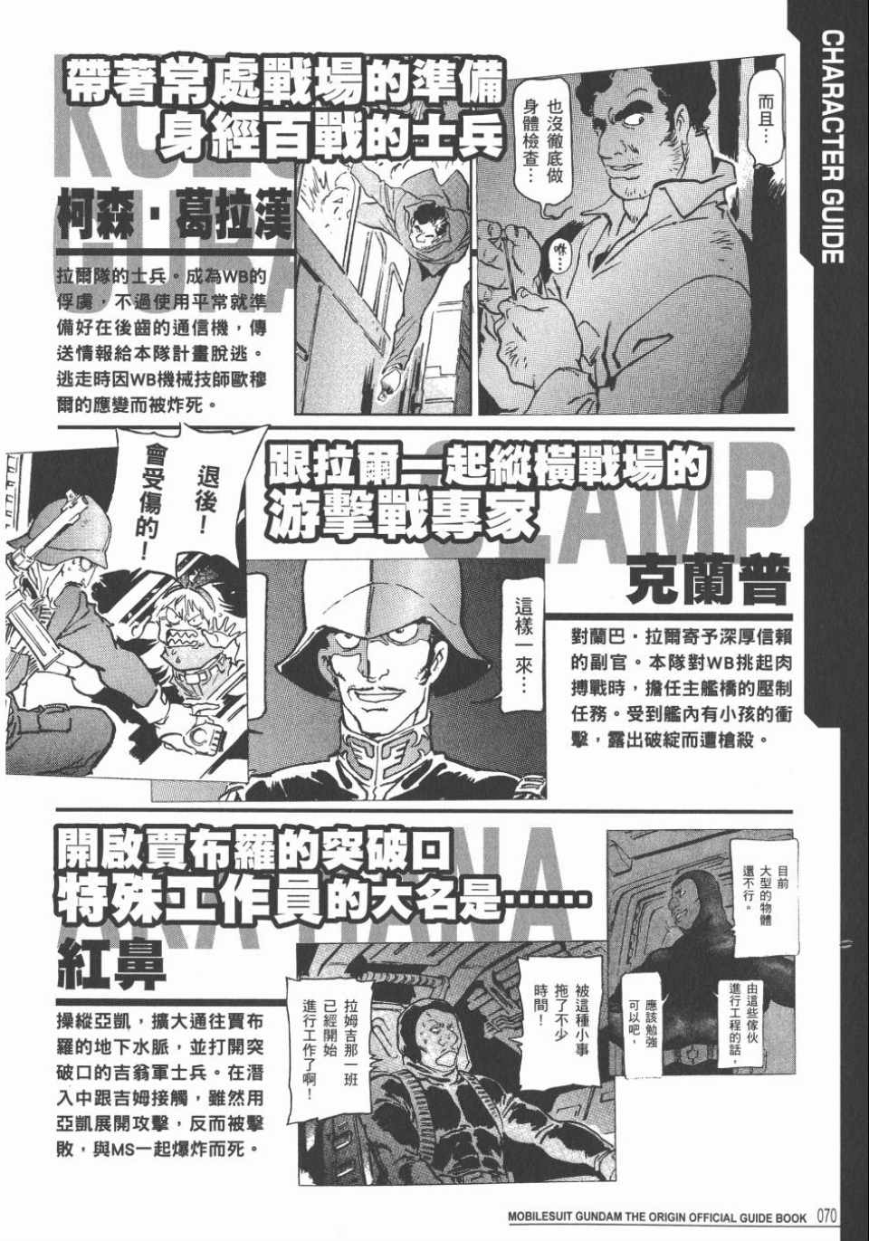 《机动战士高达THE ORIGIN》漫画 GUIDE BOOK