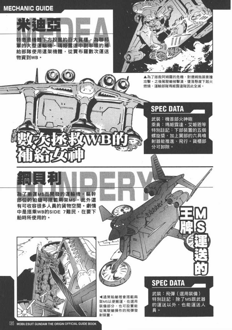 《机动战士高达THE ORIGIN》漫画 GUIDE BOOK