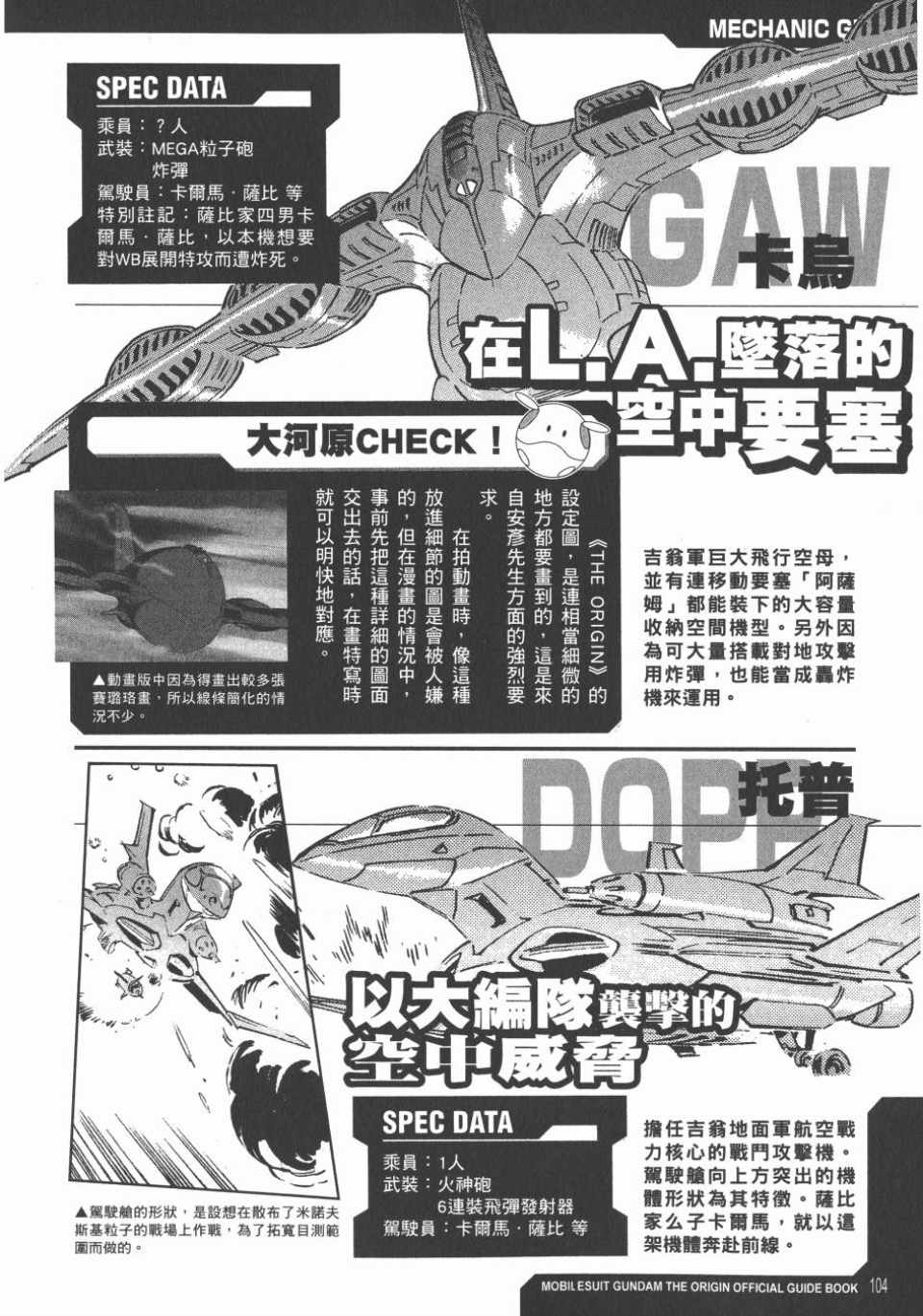 《机动战士高达THE ORIGIN》漫画 GUIDE BOOK