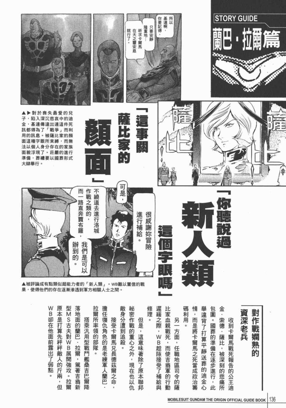 《机动战士高达THE ORIGIN》漫画 GUIDE BOOK