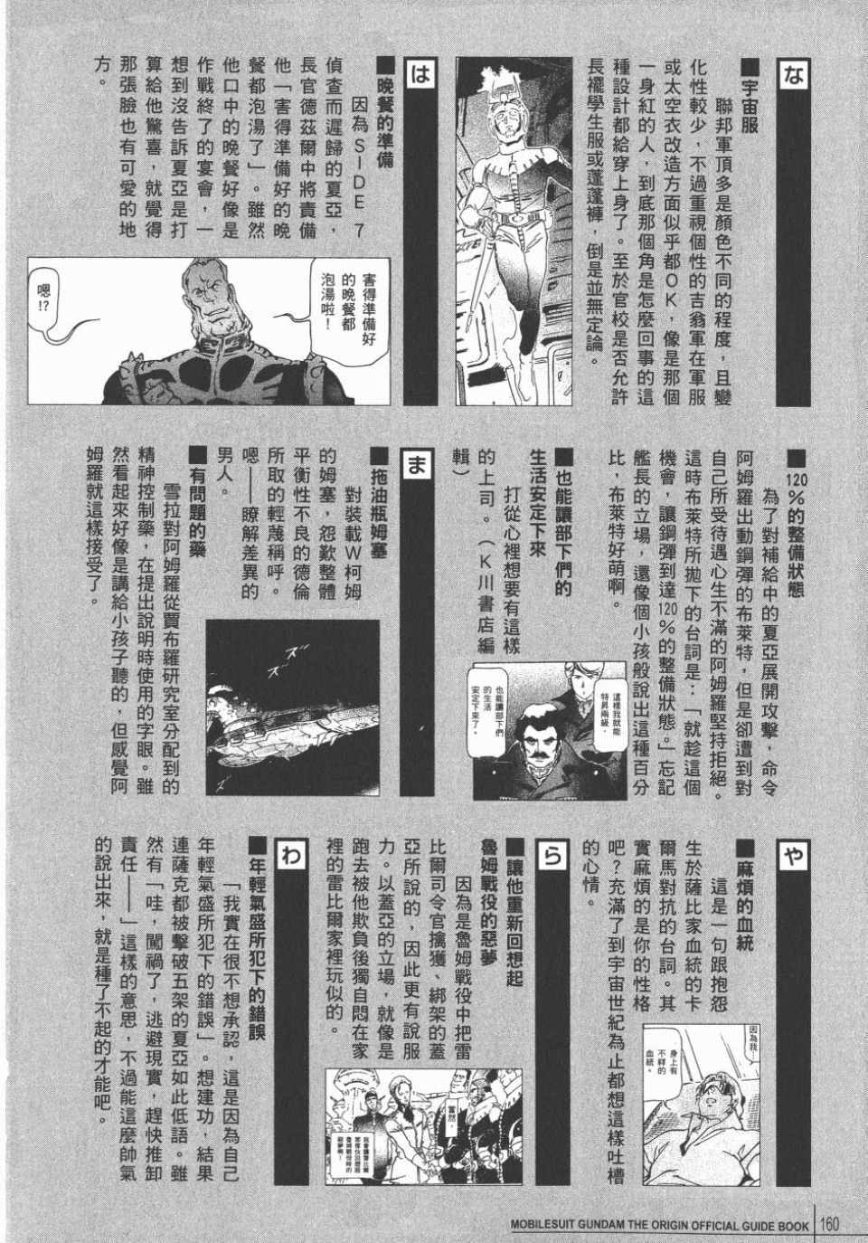 《机动战士高达THE ORIGIN》漫画 GUIDE BOOK