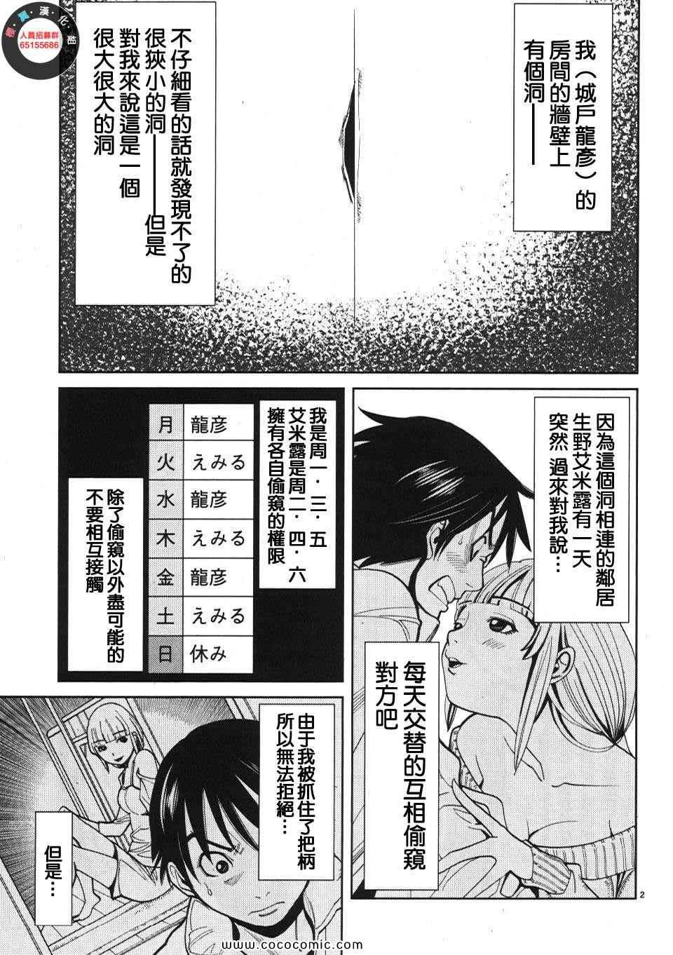 《孔中窥见真理之貌》漫画 偷窥孔 02卷