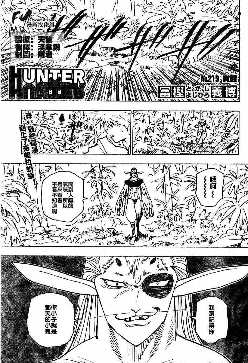 《猎人》漫画 hunterxhunter219集