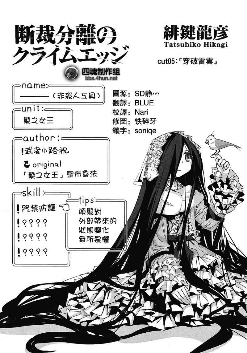 《裁断分离之罪恶剪刀》漫画 罪恶剪刀005集