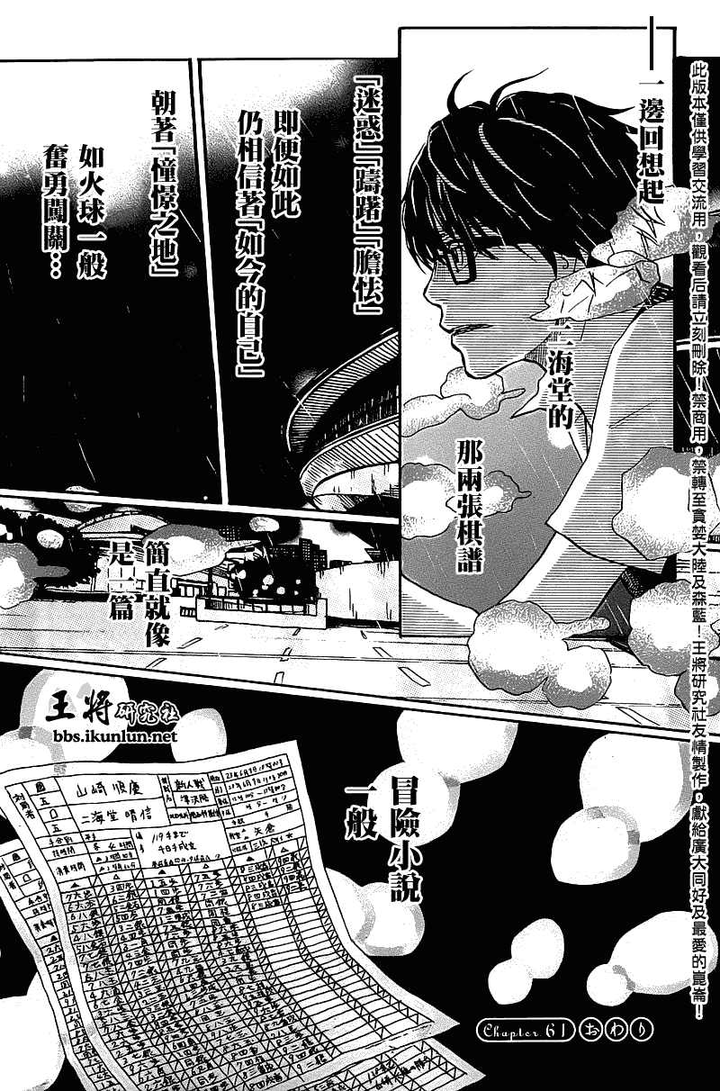 《3月的狮子》漫画 061集