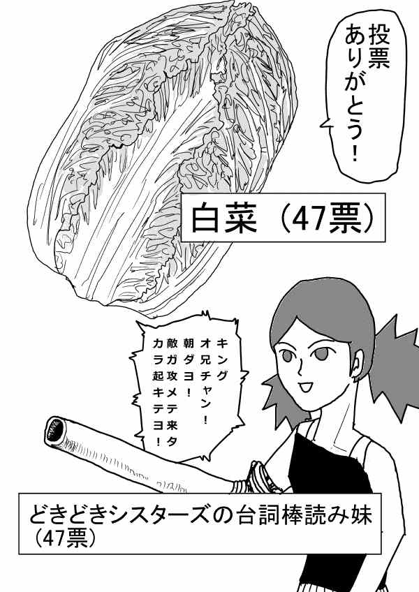 《一拳超人》漫画 第二次人气投票