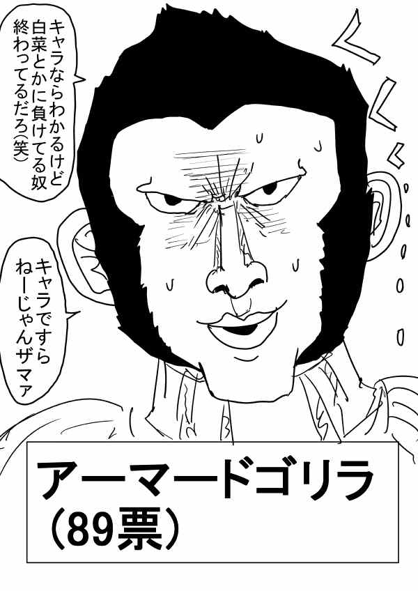 《一拳超人》漫画 第二次人气投票