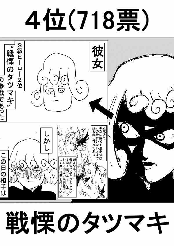 《一拳超人》漫画 第二次人气投票