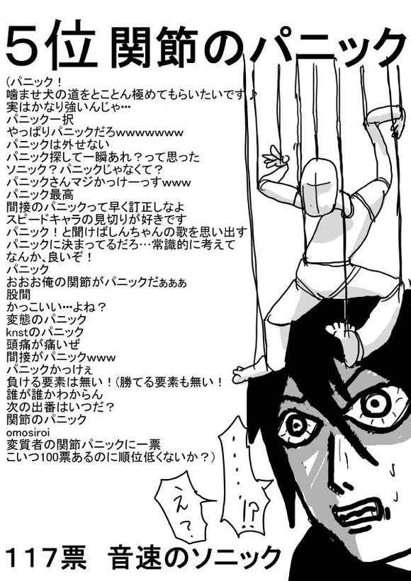 《一拳超人》漫画 第一次人气投票