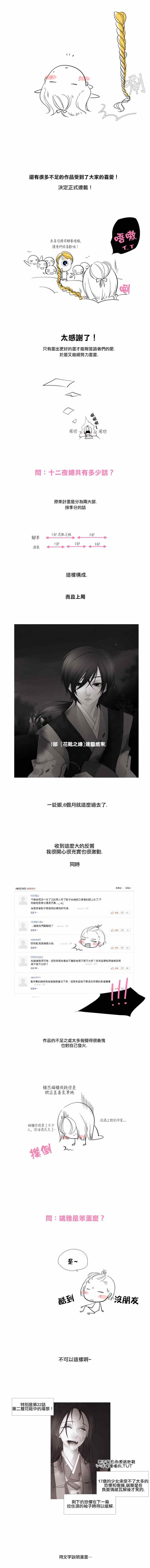 《十二夜》漫画 第一部后记