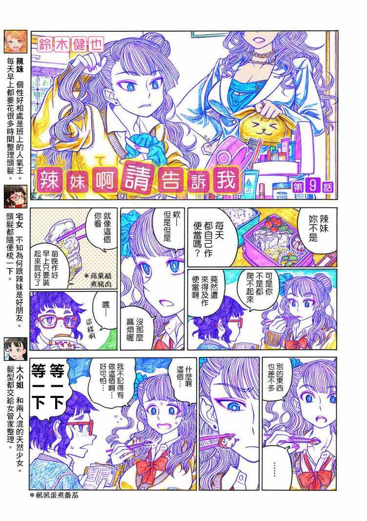 《告诉我！辣妹子酱》漫画 辣妹子酱 009集