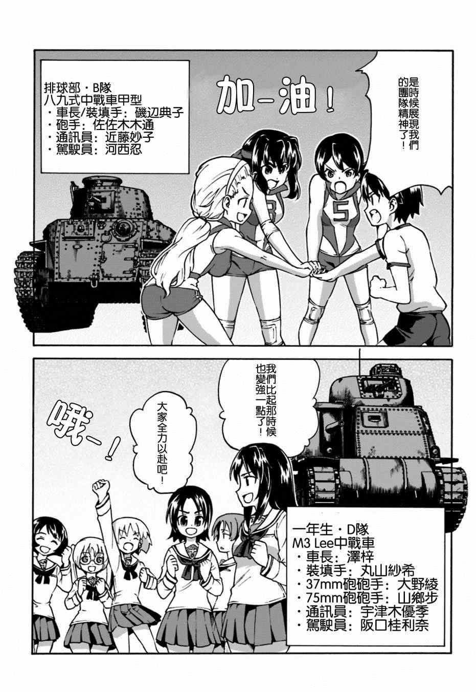 《少女与战车 激斗！马奇诺篇！》漫画 马奇诺篇 001集