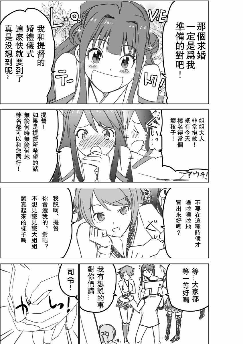 《脑内镇守府剧场》漫画 结婚（伪）