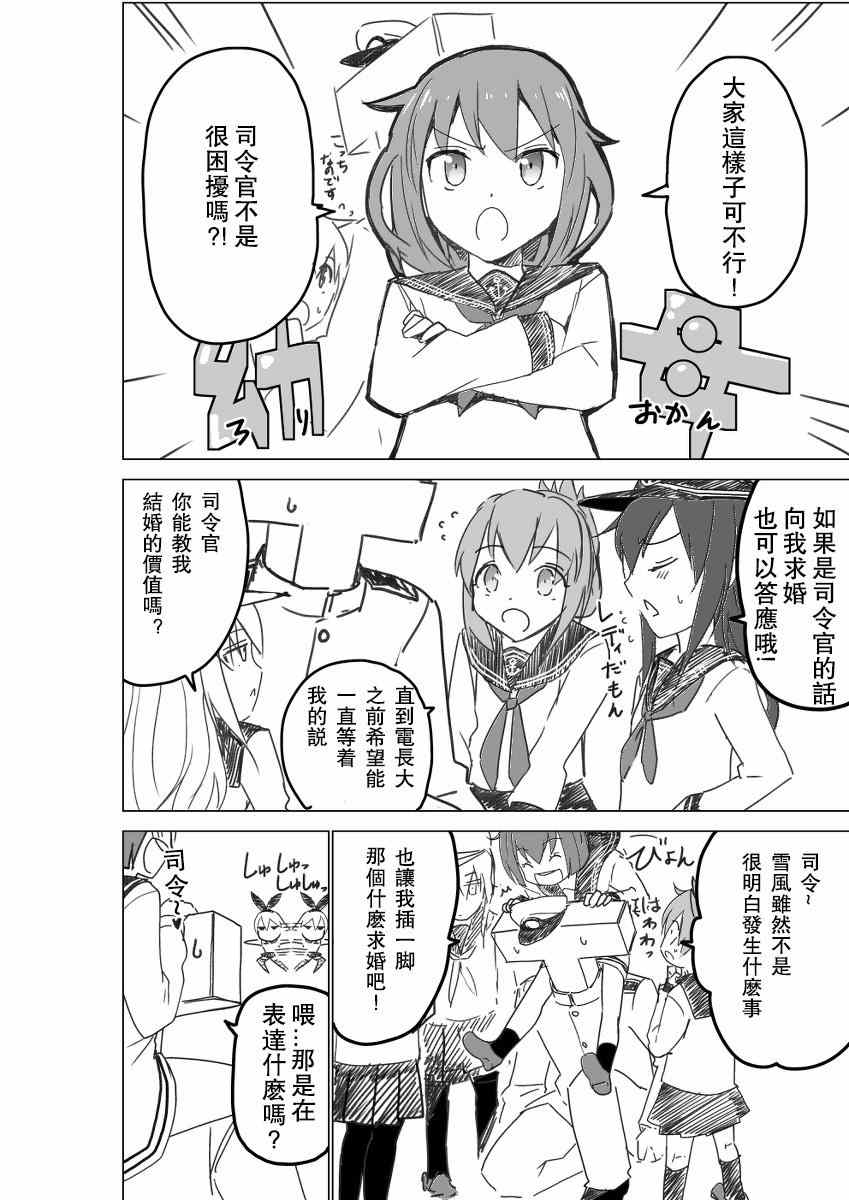 《脑内镇守府剧场》漫画 结婚（伪）