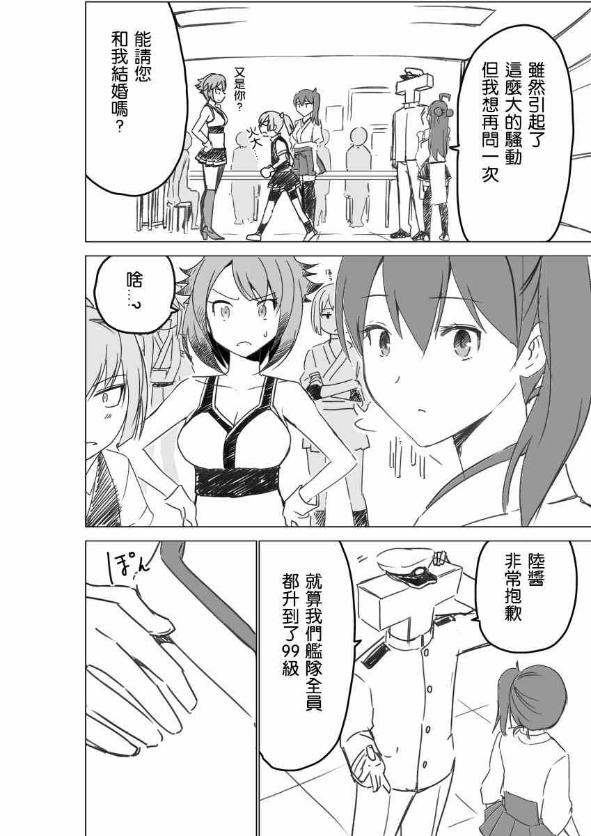 《脑内镇守府剧场》漫画 结婚（伪）