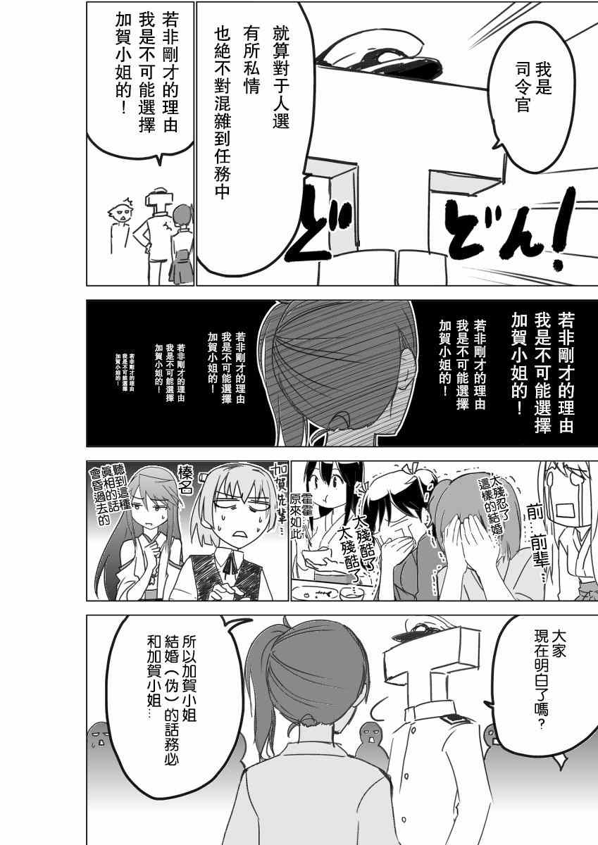 《脑内镇守府剧场》漫画 结婚（伪）