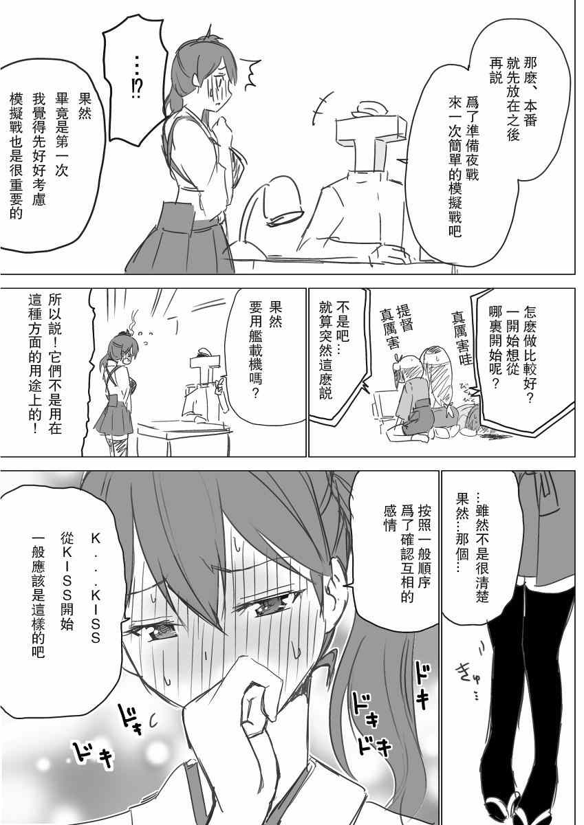 《脑内镇守府剧场》漫画 夜战