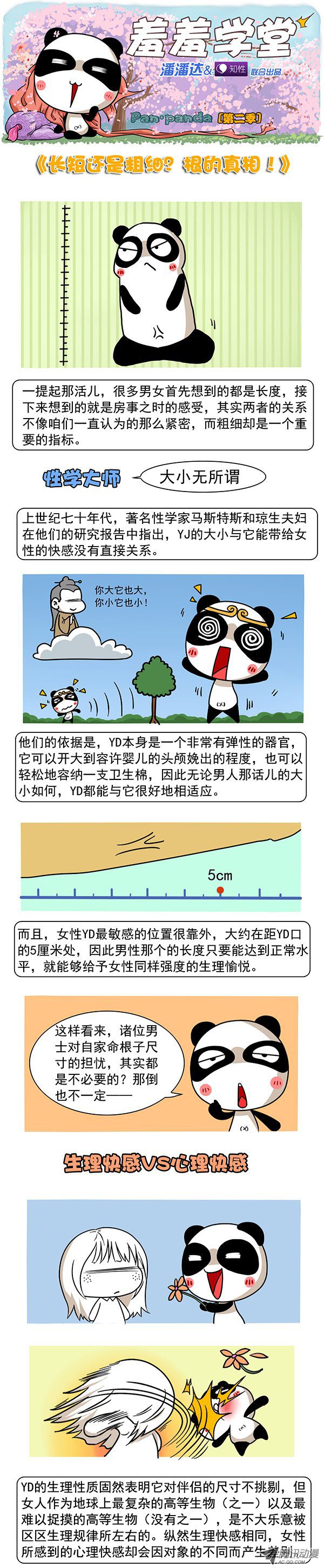 《屌丝潘潘达第二季》漫画 长短还是粗细