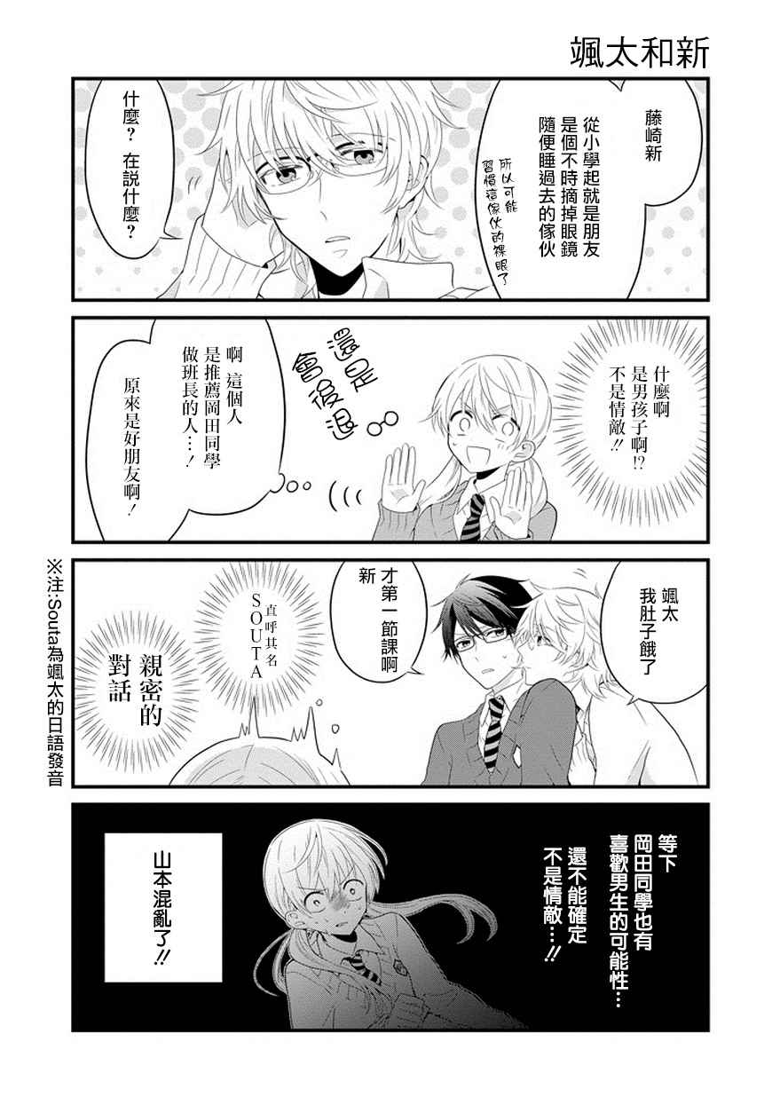 《同班同学全带眼镜？》漫画 003话