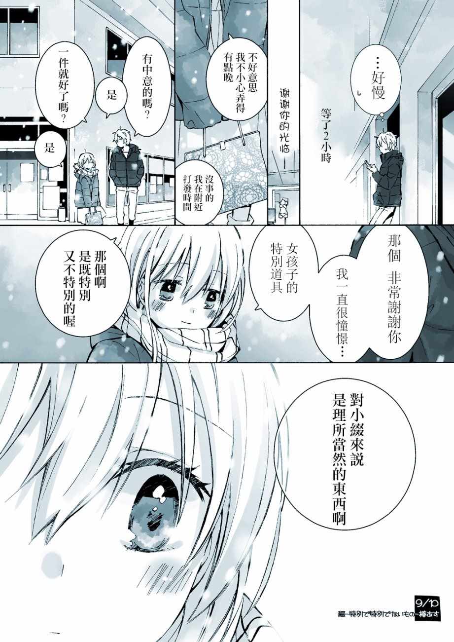 《缀 睁开双眼后的风景》漫画 番外篇 既特别又不特别的东西