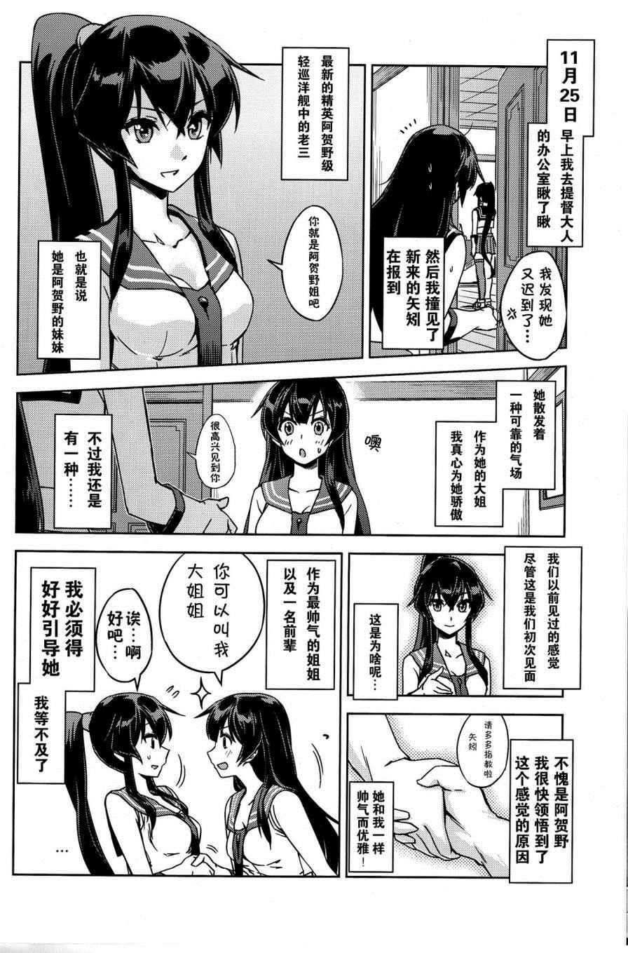 《阿贺野的提督日志》漫画 阿贺野的日志 001话