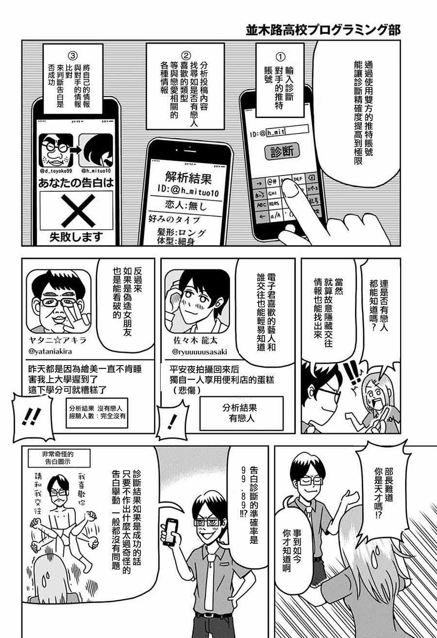 《并木路高中程序设计部》漫画 程序设计部 002话