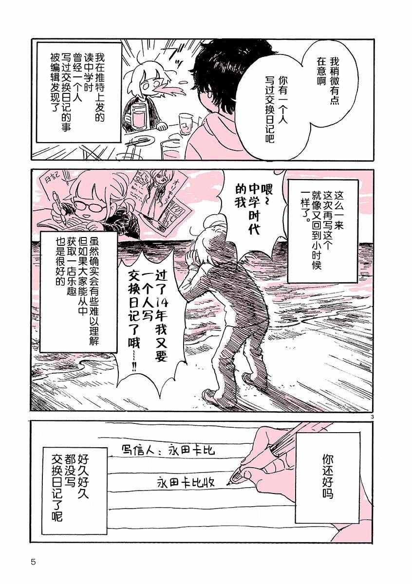 《一人交换日记》漫画 001话