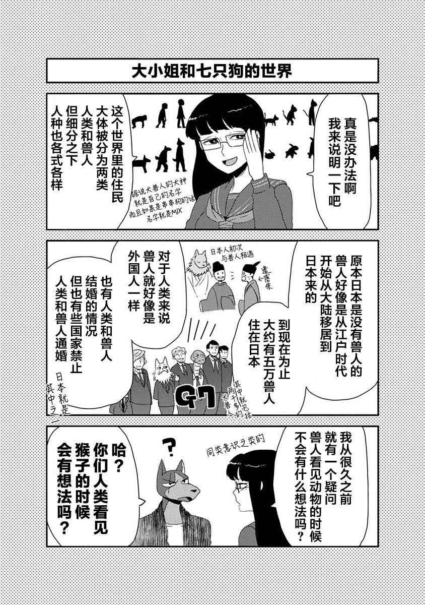 《大小姐和七条狗》漫画 002话