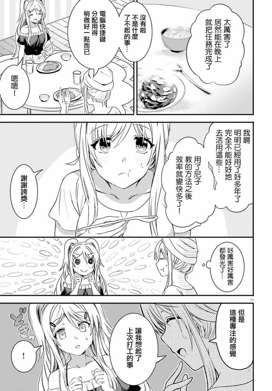 《尼特子很辛苦哟》漫画 021集