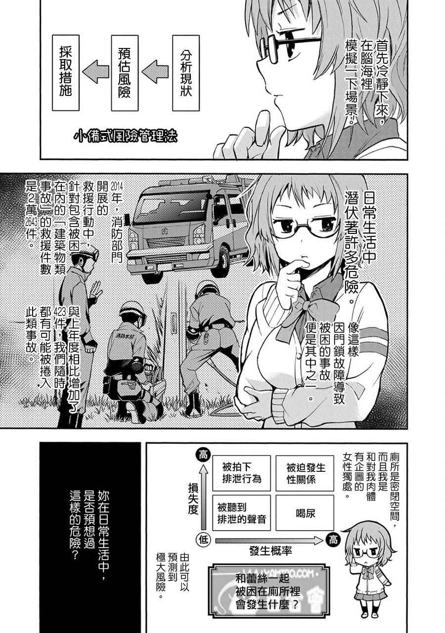 《为何小备总是满脑子设想下流的情形然后进行危机管理呢？》漫画 进行危机管理 001话