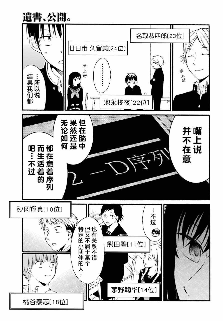 《遗书、公开》漫画 012集