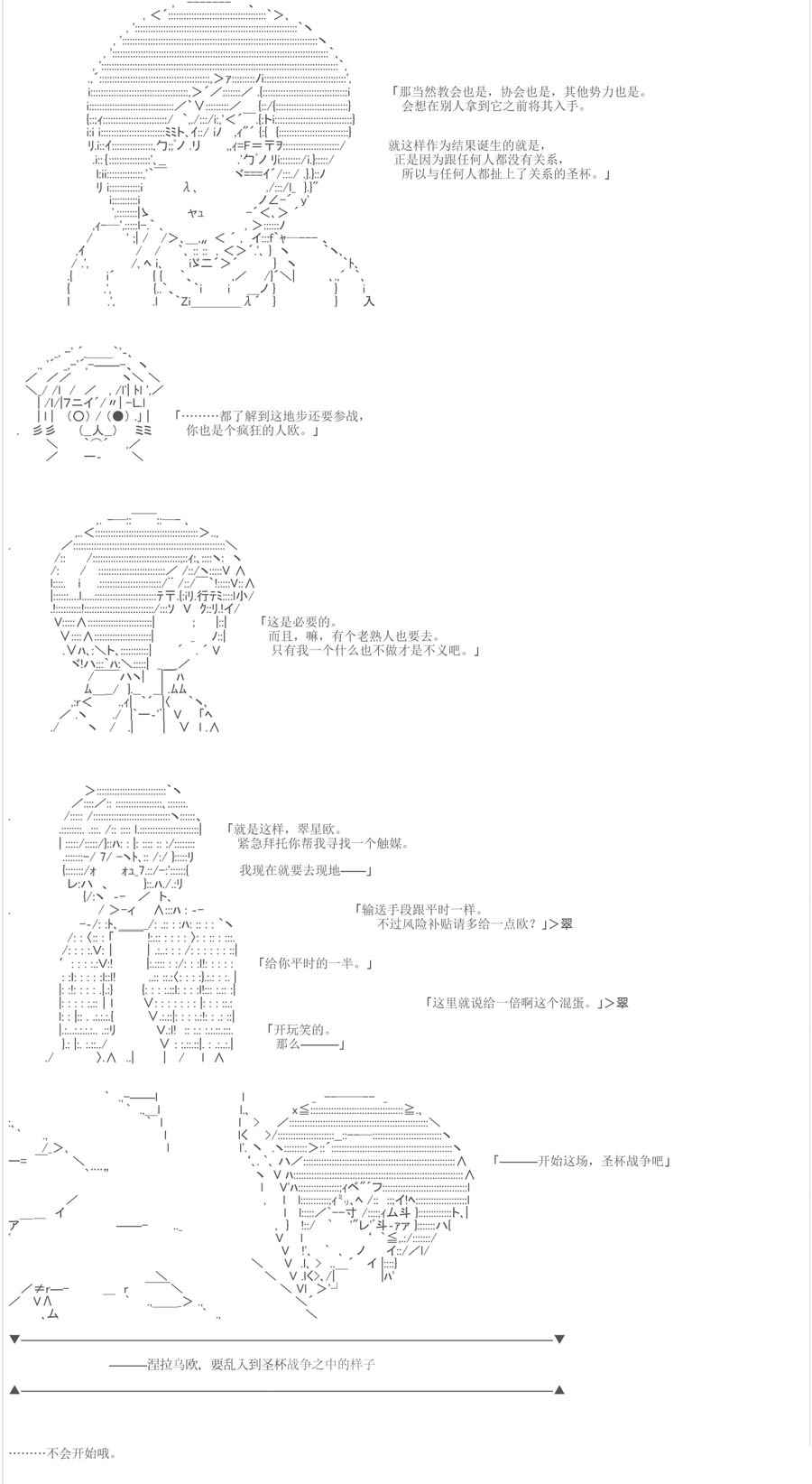 《涅拉乌欧要乱入到圣杯战争中的样子》漫画 圣杯战争中的样子 000话