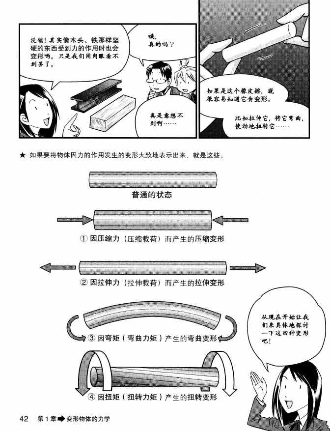 《欧姆社学习漫画》漫画 材料力学