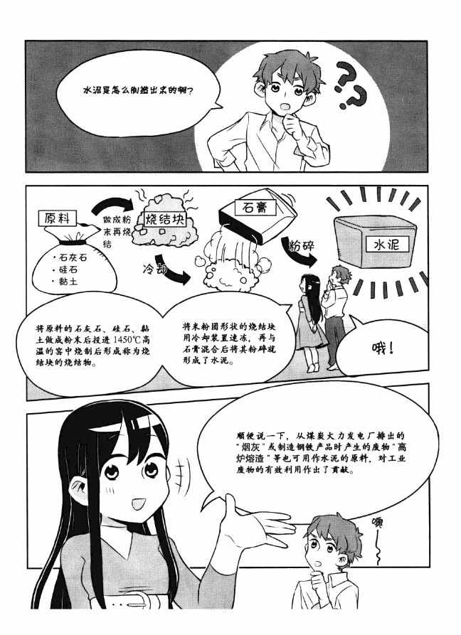 《欧姆社学习漫画》漫画 工程材料之混凝土