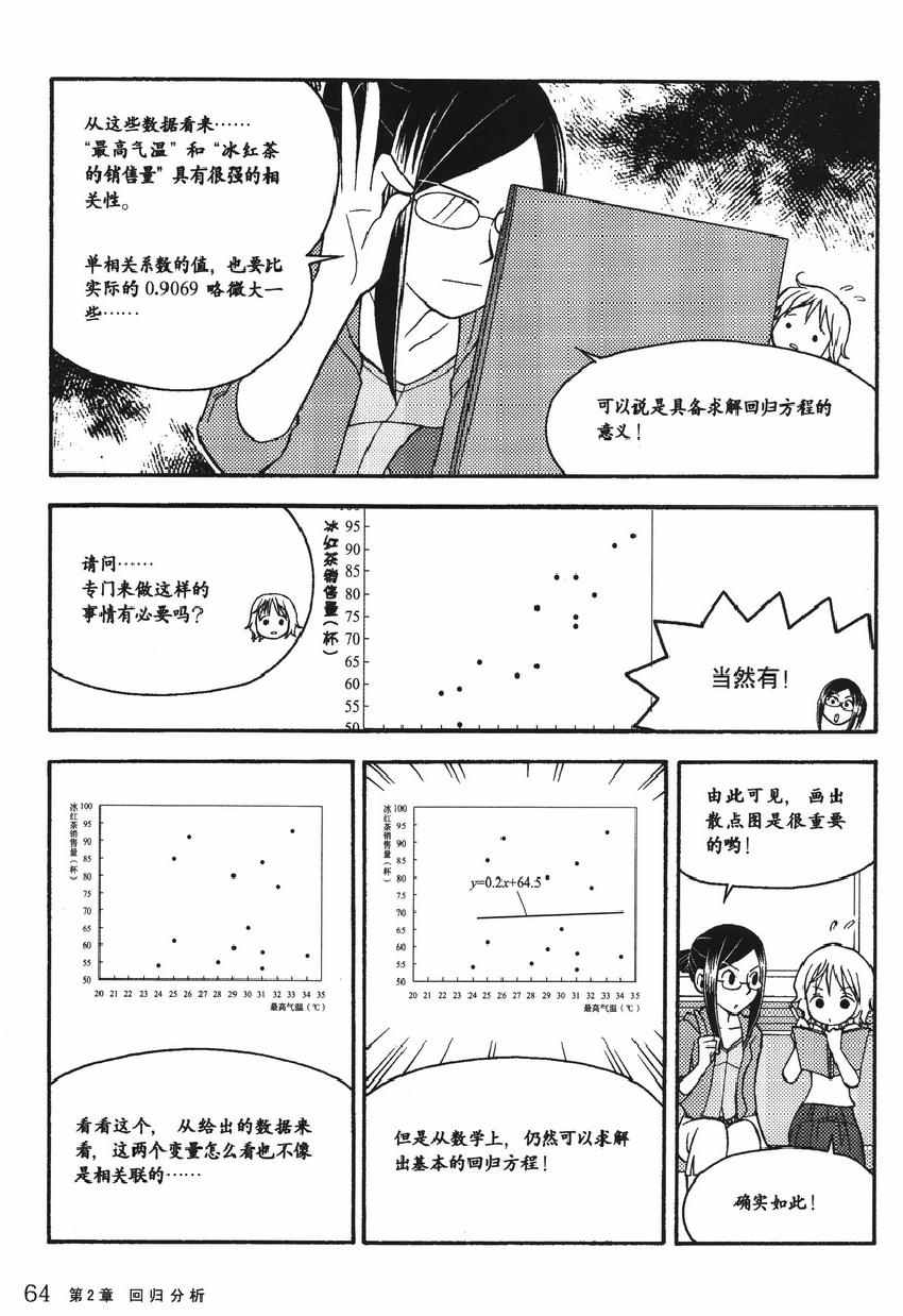 《欧姆社学习漫画》漫画 统计学之回归分析