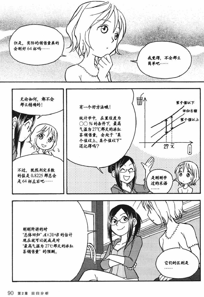 《欧姆社学习漫画》漫画 统计学之回归分析