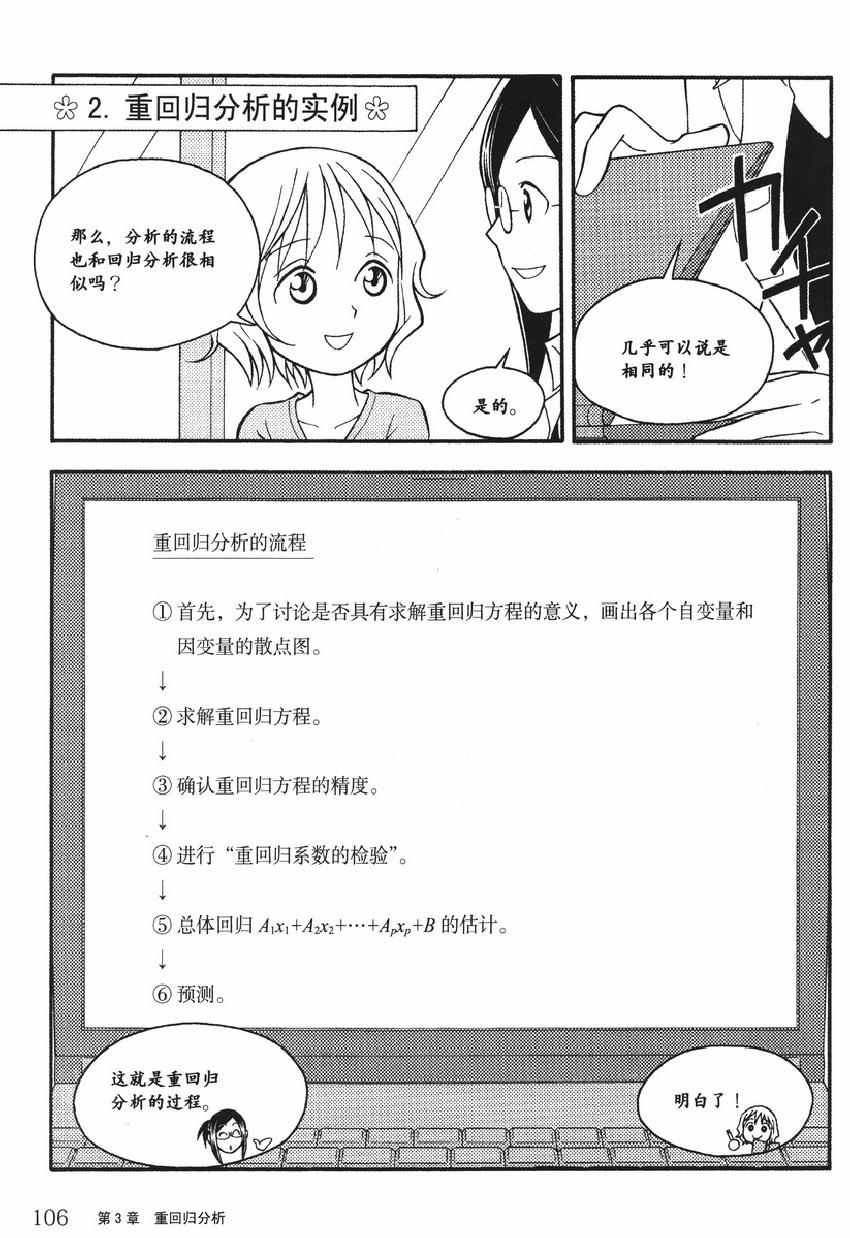 《欧姆社学习漫画》漫画 统计学之回归分析