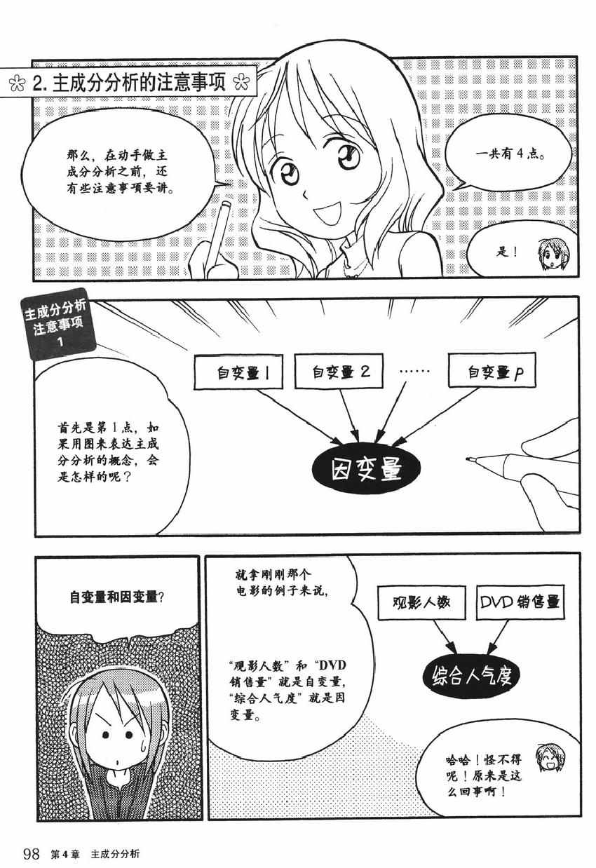 《欧姆社学习漫画》漫画 统计学之因子分析